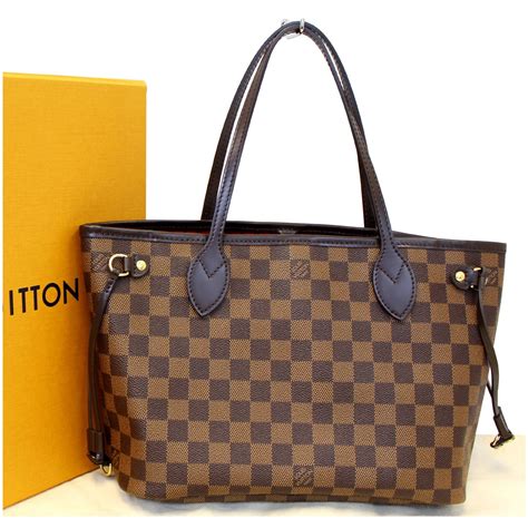 louis vuitton damier ebene pm neverfull|louis vuitton artsy damier ebene.